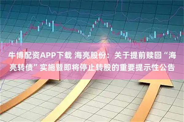牛博配资APP下载 海亮股份：关于提前赎回“海亮转债”实施暨即将停止转股的重要提示性公告
