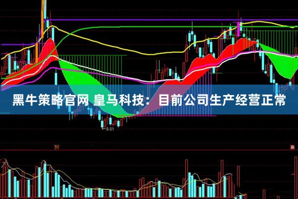 黑牛策略官网 皇马科技：目前公司生产经营正常